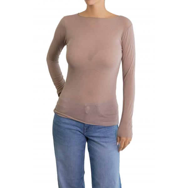 Maglia misto cashmere tinta unita 